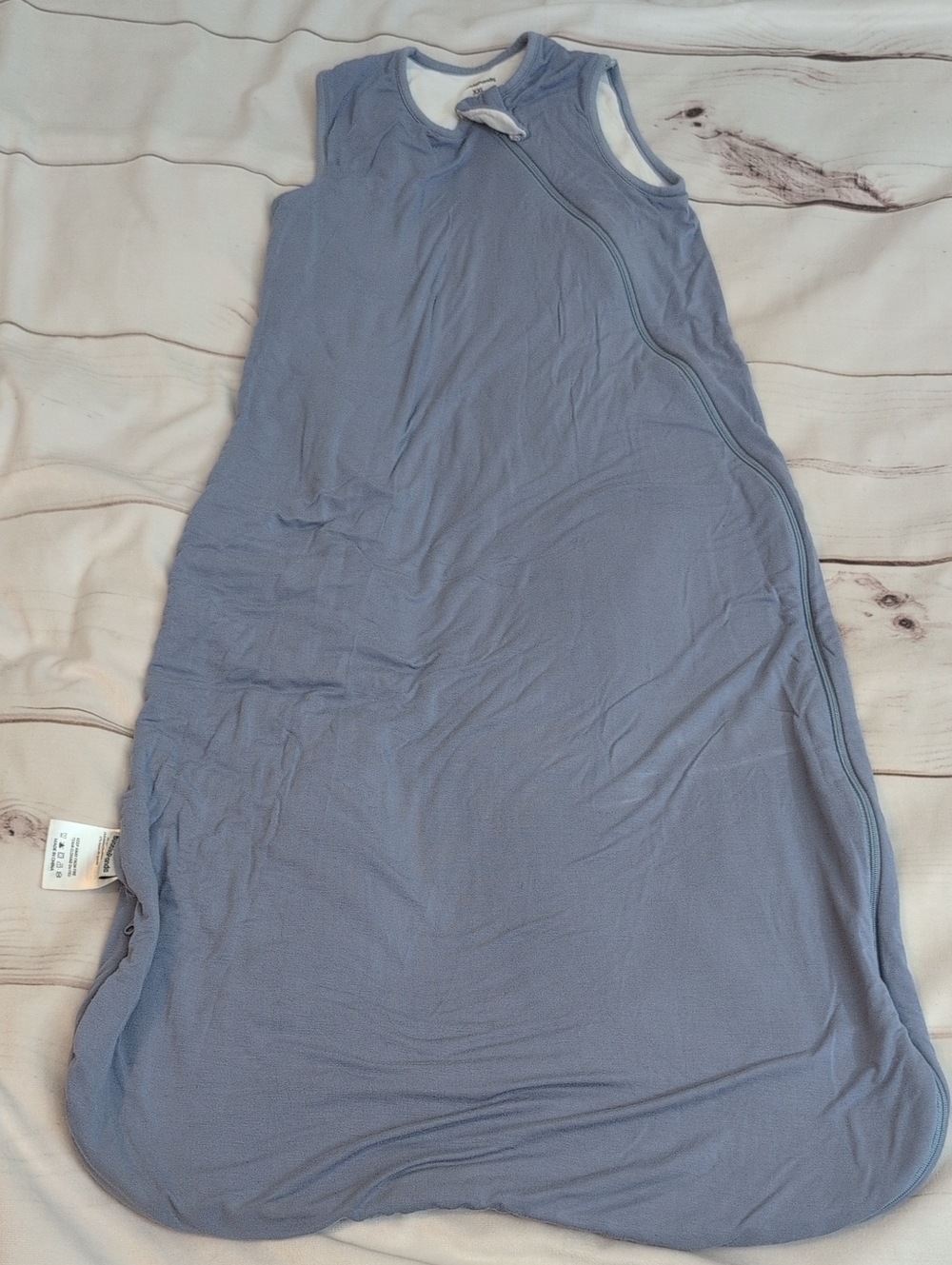 BubblePanda Bamboo Sleep Sack XXL 24-36M 0.5 TOG Slate Blue Wearable Blanket